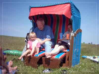 Strandkörbe bieten Wind- und Sonnenschutz